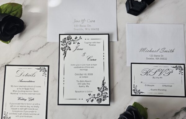 Offering Custom Designed Wedding Invitations