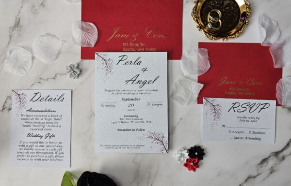 Offering Custom Designed Wedding Invitations