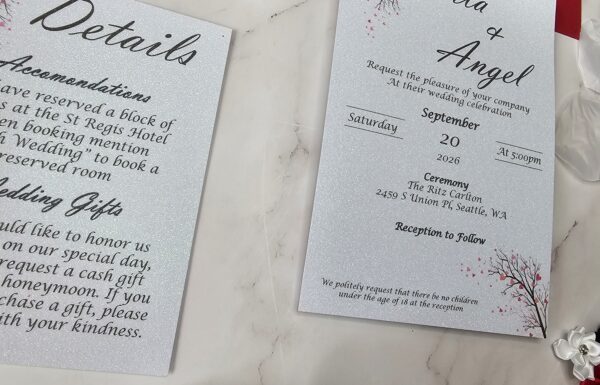 Offering Custom Designed Wedding Invitations