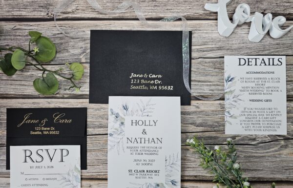 Offering Custom Designed Wedding Invitations