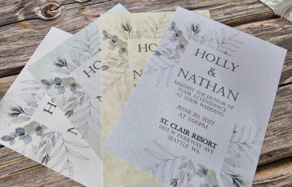 Offering Custom Designed Wedding Invitations